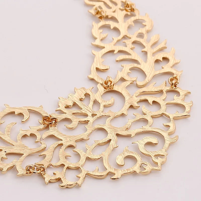 Vintage Flower Choker Necklace for Women Boho Statement Jewelry