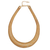 Geometric Metal Torques Women Choker Necklace Punk Maxi Collier Jewelry