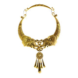 Retro Peacock Collar Choker Statement Necklace Women