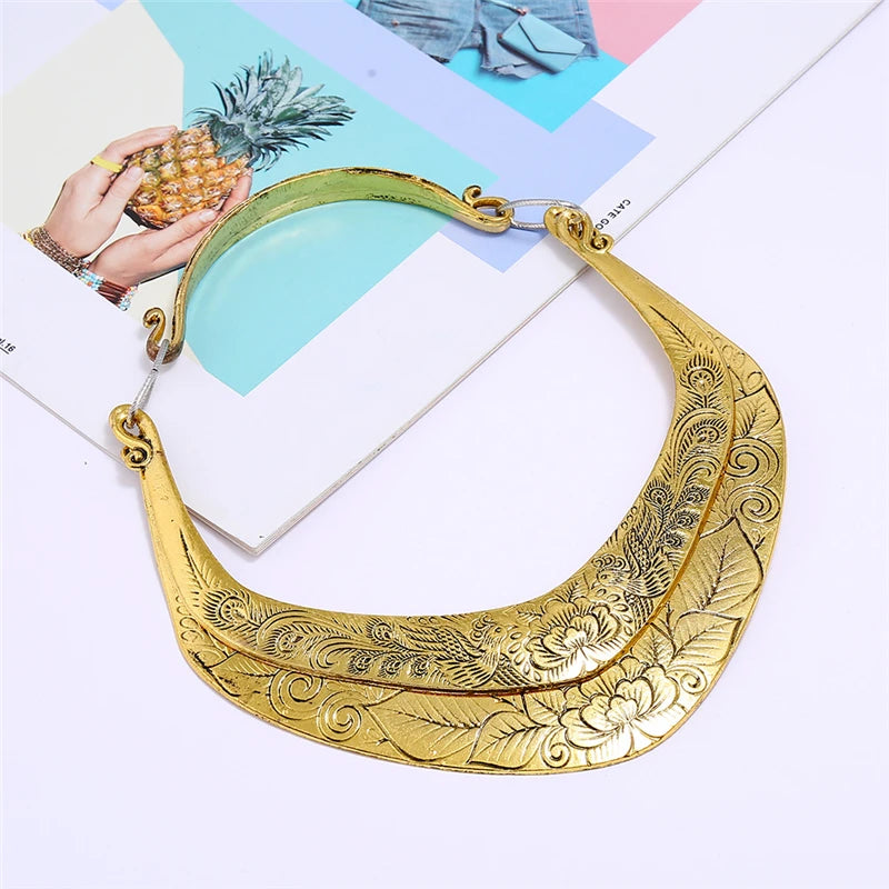 Chunky Punk Style Necklace Women Collar Necklace