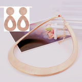 Exaggerated Punk Metal Choker Necklace for Women