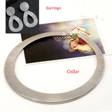 Exaggerated Punk Metal Choker Necklace for Women