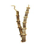 Geometric Metal Punk Choker Necklaces Plated Torques Carving Necklace