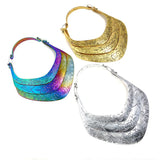 Metal Hollow Punk Collar Choker Necklace Women Personality Statement Style