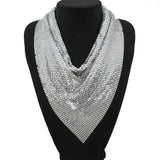Metal Mesh Necklace Chain Maxi Jewelry Sequins Body Jewelry Women Body Chain