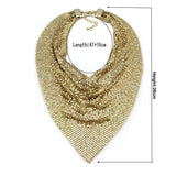 Metal Mesh Necklace Chain Maxi Jewelry Sequins Body Jewelry Women Body Chain