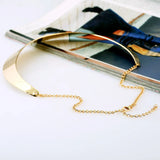 Punk Glossy Collar Choker Statement Necklace Women Necklaces