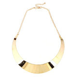 Punk Glossy Collar Choker Statement Necklace Women Necklaces