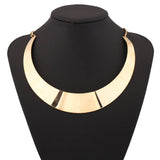 Punk Glossy Collar Choker Statement Necklace Women Necklaces