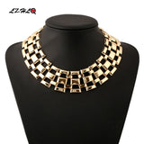Rock Street Hollow Statement Choker Necklace Women