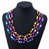 Rock Street Hollow Statement Choker Necklace Women
