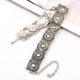 Vintage Carving Round Necklaces Women Short Choker Maxi Punk Torques Jewelry