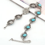 Vintage Geometric Turquois Collar Choker Statement Necklace Women
