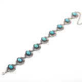 Vintage Geometric Turquois Collar Choker Statement Necklace Women