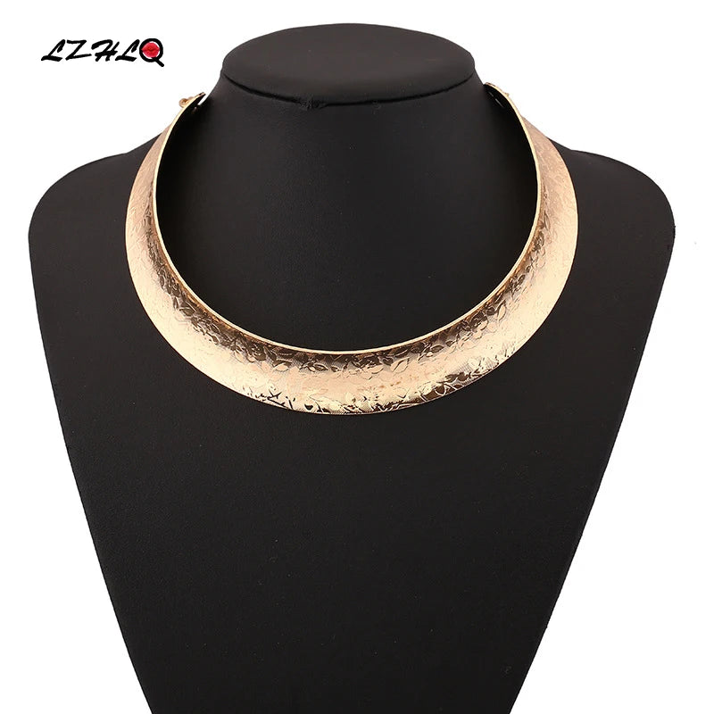 Vintage Bohemian Chocker Necklace Round Statement Collar Gothic Punk Jewelry