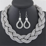 Maxi Metal Twist Choker Necklaces Multilayer Punk Statement