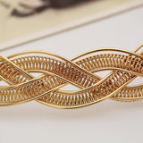 Maxi Metal Twist Choker Necklaces Multilayer Punk Statement
