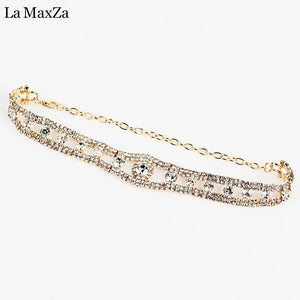 Romantic Crystal Collar Necklace for Women