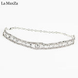 Romantic Crystal Collar Necklace for Women