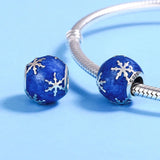925 Sterling Silver Snowflake Charms for Bracelet