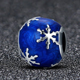 925 Sterling Silver Snowflake Charms for Bracelet
