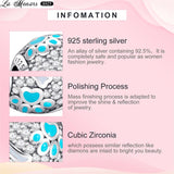 925 Silver Round Beads Charms for Snake Bracelets DIY Jewelry Gift