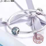 925 Silver Round Beads Charms for Snake Bracelets DIY Jewelry Gift