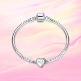 925 Silver Great Love Heart Charm Beads for Bracelet Necklace