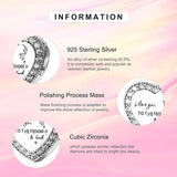 925 Silver Great Love Heart Charm Beads for Bracelet Necklace