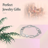 925 Sterling Silver Clasp Chain Bracelet for Bead Charms