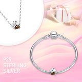 Animal Series Charms Koala and Baby Bead DIY Bracelet Woman Fine Jewelry