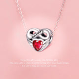 Angel Wings Heart Bead Birthstone Fits Charm Bracelet