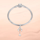 Flower Ladybug Beads Silver 925 for Women Bracelet