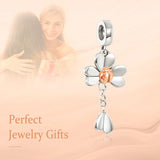 Flower Ladybug Beads Silver 925 for Women Bracelet
