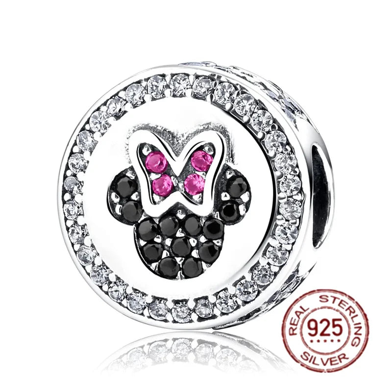Silver 925 Round Beads Charms for Jewelry Making Women Gift