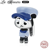 Cartoon Animal Charm 925 Sterling Silver Bracelet Jewelry Making
