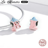 Cartoon Animal Charm 925 Sterling Silver Bracelet Jewelry Making