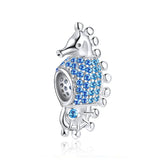 Sterling Silver Hippocampus Beads for Bracelet Making
