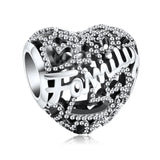 Family Bead Love Charm for Bracelet Making