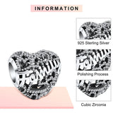 Family Bead Love Charm for Bracelet Making