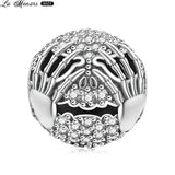 925 Silver Animal Skeleton Pendant for Bracelet Making