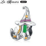 Charms Boots Wizard Hat Bead Halloween S925 Bracelet Diy Charm Holiday Gift