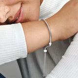 Silver Plated Bracelet Chain Round Clasp for Jewelry Making