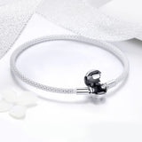 Silver Plated Bracelet Chain Round Clasp for Jewelry Making