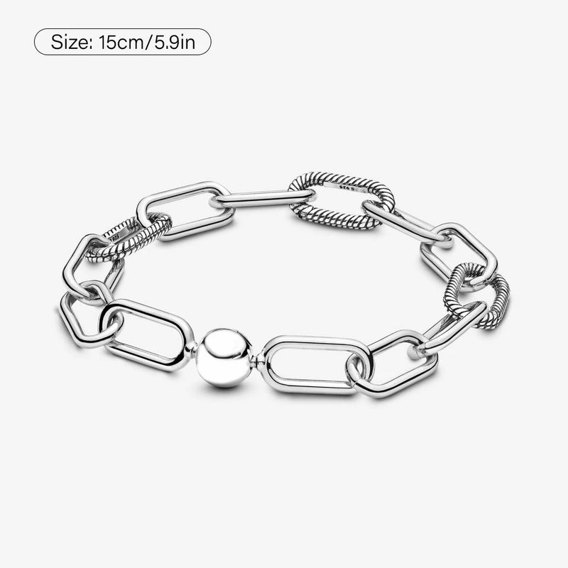 Silver Plated Bracelet Chain Round Clasp for Jewelry Making