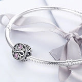 Purple Heart Zircon 925 Sterling Silver Charm for Bracelet Making