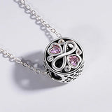 Purple Heart Zircon 925 Sterling Silver Charm for Bracelet Making