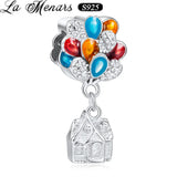 925 Silver Balloon House Charms Bead for Bracelet