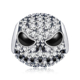 Skull Diamond Charms 925 Silver Waist Beads Halloween Bracelet