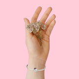 Skull Flower Charms 925 Silver Beaded Bracelet Women Gift